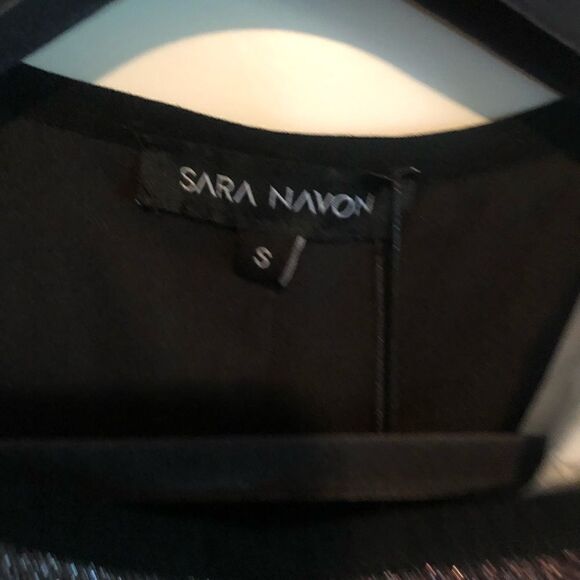 SARA NAVON multicolor striped sparkle dress - Picture 4 of 15